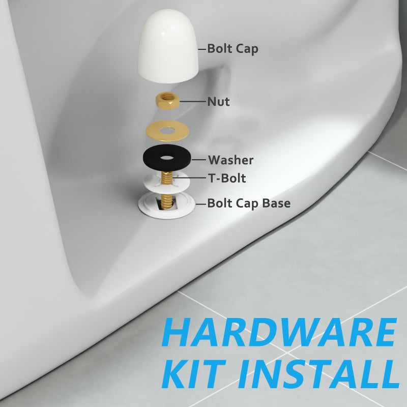 MENNTY Toilet Flange Extra Thick with Toilet Wax Ring Replacement Kit, Include Wax Ring Bolts PVC Toilet Flange Repair Kit for 3"" or 4"" Pipes, Fit Toilet Install & Repair - Image 5